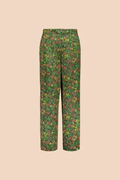 Kaiko Flowy Housut, Green Meadow