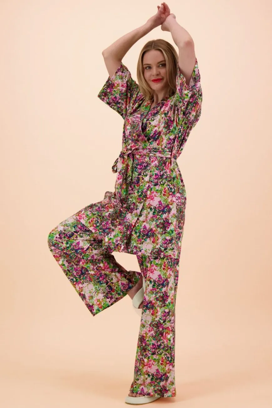 Kaiko Kimono, Blooming Forest Bright