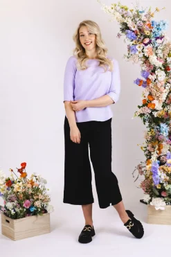 Nakoa Culottes Pellavahousut, Musta