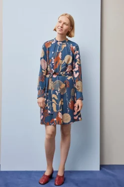 Papu Pleated Mini Mekko, Wild Garden