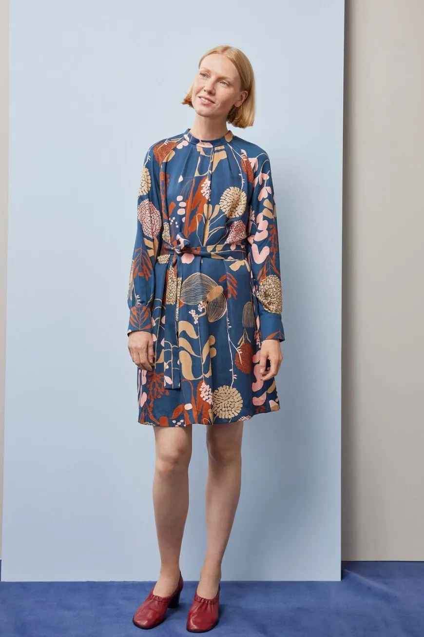 Papu Pleated Mini Mekko, Wild Garden